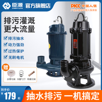 Subordinate Sewage Pump 220V380V Small Household Pumping Sewage Sewage Sewage Sewage Pump Mud High Range Aluminum Shell Diving Pump