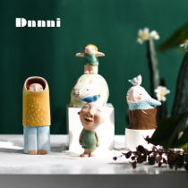 Dnnni cartoon creative characters handmade ornaments Bedroom living room childrens room cabinet cute doll decoration