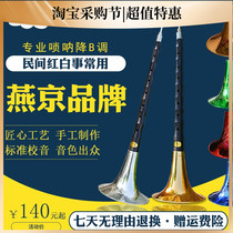 Suona musical instrument full set Yanjing professional ebony ebony down B tone Folk red and white adult beginner large medium