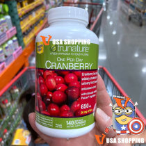 American Straight Hair Trunature Cranberry Natural Cranberry Essence Concentrate 650mg * 140 capsules