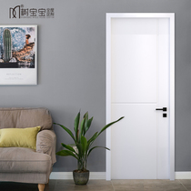 Tree Baby White Wooden Door Nordic Solid Wood Composite Bedroom Door Grilled Lacquered Grey Light Lavish Modern Minima Room Door