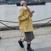 Parker cotton-padded women 2020 winter New Korean loose tooling ins Port wind plus velvet small student cotton-padded clothes