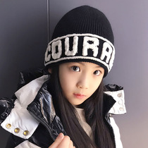  Autumn and winter childrens warm thick wool hats for boys and girls personality Harajuku air-cooled hats for middle school children winter students