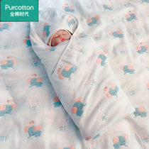 Cotton era summer newborn baby bath towel cotton gauze super soft hug wrapped by newborn baby towel delivery room