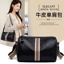 Genuine Leather Bag 2022 new Fashion texture Soft leather Baotou Layer Cow Leather 100 Hitch Large Capacity Single Shoulder Diagonal Satchel Bag
