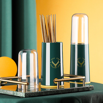Containing box chopstick basket Chopstick Barrel Domestic Multifunction Chopstick Cylinder Drain Kitchen Spoon Chopstick Cage shelf Commercial