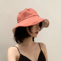 Double-sided fishermans hat children Japan Rosex Tangk Korean version of Japanese face cover spring and autumn sun sun sun hat