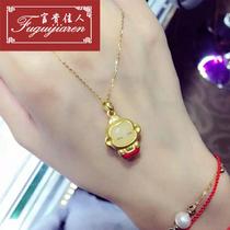  Light luxury fashion wild 18K gold rooster Golden monkey zodiac pendant pendant to send girlfriend Tanabata Valentines Day gift