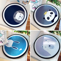 Nordic cute cartoon short plush chair cushion car round cushion special-shaped floor mat office restaurant household cushion