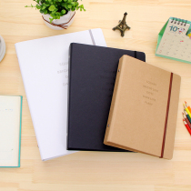 Dowling A4 B5 A5 Loose-leaf notebook shell with strap 30 holes 26 holes 20 holes notebook cowhide white
