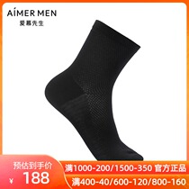 Mr. Aimu 21SS socks mint fiber mesh business mens socks NS94W114