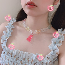 Moon Park) gummy bear hand made choker choker sweet summer