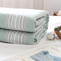 Lu Jush old coarse cloth summer cool quilt can be washed thin cotton fabric single double air conditioning by summer students