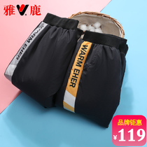 Yose new childrens down pants boy girl baby outside wearing CUHK child winter toddler down pants anti-season