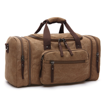 Large-capacity portable travel bag mens business short-distance business trip duffle bag mens canvas bag mens shoulder luggage bag women