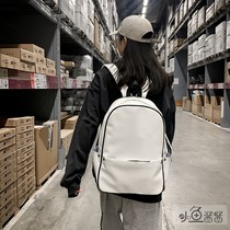  ins school bag female Korean version of Harajuku ulzzang college style high school student backpack PU leather waterproof backpack travel