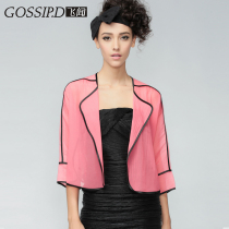 2021 spring and summer clothes in Europe and America fashion loose short coat coat womens sunscreen cardigan short mesh shawl outside