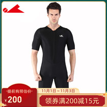 Yingfa swimming trunks mens swimsuit autumn one-piece warm quick-dry swimsuit 319 female snorkeling waterproof female