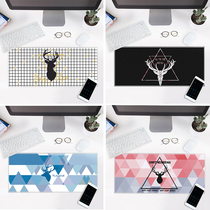 Nordic Minimalist Tide Card Waterproof Mouse Mat Gaming Desk Notebook Anti Slip Table Mat Oversized Lock Side Thickened