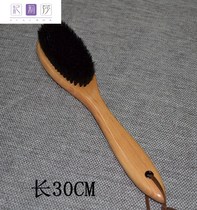  Clothes suit brush solid wood hotel brush pig soft fur shoe brush hair brush Clothes brush dust removal clothing brush Suit brush