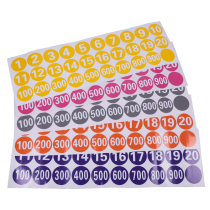 PVC waterproof number sticker number sticker 10CM Internet cafe table table number Childrens activity competition player number
