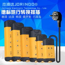 German standard European standard conversion plug wiring board row plug adapter for Germany France South Korea Bali