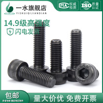 14 Grade 9 high strength hexagon socket alloy steel black lengthened hexagon socket Bolt M6M8M10M12-M16