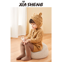 Xia Sheng's baby is playing underwear and pantyhose Spring and autumn newborn baby socks child stocking princess