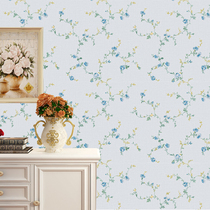 American country pastoral non-woven wallpaper living room bedroom TV background wall AB version fashion three-dimensional flower wallpaper promotion