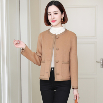 zqqz double-sided woolen coat womens short 2021 autumn new fashion small fragrant wind wool woolen coat D166