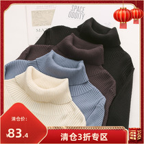 4-color commuter knitted bottoming shirt 2022 spring new plus fat plus size womens high collar warm sweater women