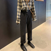 Large size jeans Women Loose Straight Drum Spring Autumn 2022 New Fat Sister High Waist Elastic slim Broadlegged Women Pants