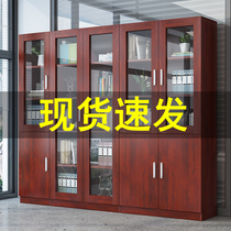 File cabinet Wooden data cabinet File cabinet Glass cabinet Locker Office cabinet Creative bookcase with door