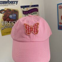 Butterfly Fly Ocean Air Pink Baseball Cap Super Cute Who Wears Who Lovely Can Regulate Woman Cap