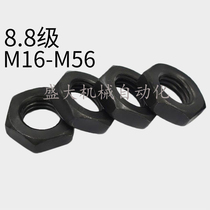 8 8 8 Class outer hexagonal fine tooth nut locking thin flat nut cap M16M24M27M30M36M48 * 1 5 * 2 * 3