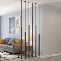 Net Red Simple Modern Iron Grille Screen Partition Living Room Entrance Decoration Metal Column Nordic Luxury