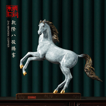Zhu Bingren bronze horse bronze carving ornaments Qianlong eight horses map of the fog home crafts gifts gifts