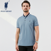 Polo Sport Short Sleeve T-Shirt Men 2022 New Summer Return Pure Casual Business Costumes