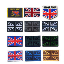 Embroidered velcro British flag embroidered armband outdoor packaging decoration highlights personality cloth paste a variety of colors