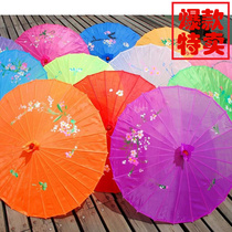 Oil paper umbrella Dance umbrella Dance umbrella Craft umbrella Large dance performance props Decorative umbrella Classical flower umbrella Silk umbrella