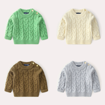 Male baby sweaters 4 finished products 7 babies 9 autumn winter 0 sets of heads 1 year 5 coats 8 women 6 months womens baby boy knitted sweatshirt