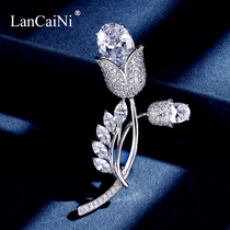 High-end Japanese brooch Womens creative wild corsage pin fixed clothes Suit shirt accessories Mens buckle