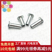 (M3) iron flat round head semi-hollow rivets semi-hollow rivets galvanized hollow rivets iron rivets GB873
