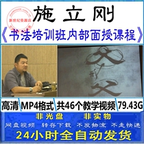 Shi Ligang brush calligraphy official script script Han simple technique internal calligraphy class face-to-face self-study teaching video tutorial