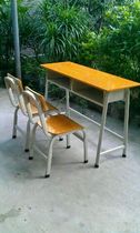 Desks and Chairs Training School Double Desks and Chairs Double Desks and Chairs Double Desks Factory Direct Sales