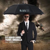 United States 5 11 large double-layer windproof umbrella 2 generation 511 umbrella Outdoor shade long handle umbrella Mens and womens double business umbrella
