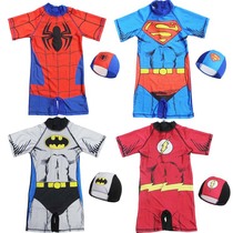 Cartoon Superhero Children Swimsuit Boy Conjoined CUHK Childrens Spa Baby Swimsuit Baby Swimsuit Baby