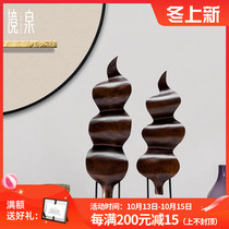 Southeast Asian Wind Thai Wooden Crafts Living Room Porch Wine Cabinet TV Cabinet Decoration Ornaments Creative Home Accessories