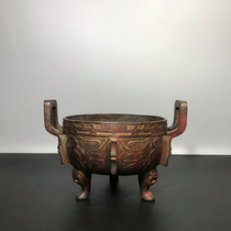 Treasured Bronze Clay Gold Zhu Sandy Colorful Tripods -AD4376