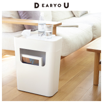 Frost Mountain Japan imported light luxury small coffee table Simple bedside table side table Household paper basket small table living room storage bucket